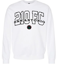 210 FC OUTLINE CREW SWEATSHIRT - WHITE