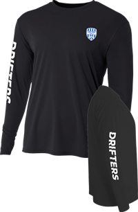 Black Supporter LS Dri-fit Tee