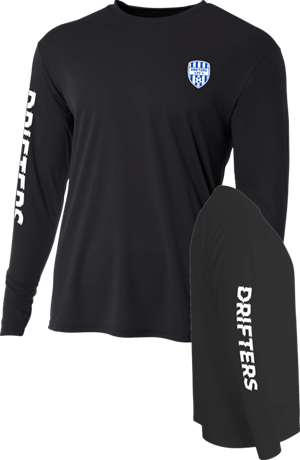 Black Supporter LS Dri-fit Tee Image