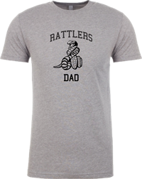 Rattlers Dad Tee - Grey