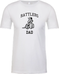 Rattlers Dad Tee - White