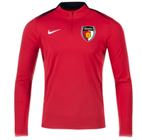 TEXANS NIKE QTR ZIP - RED