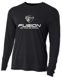 A4 L/S PERF. TEE - BLACK